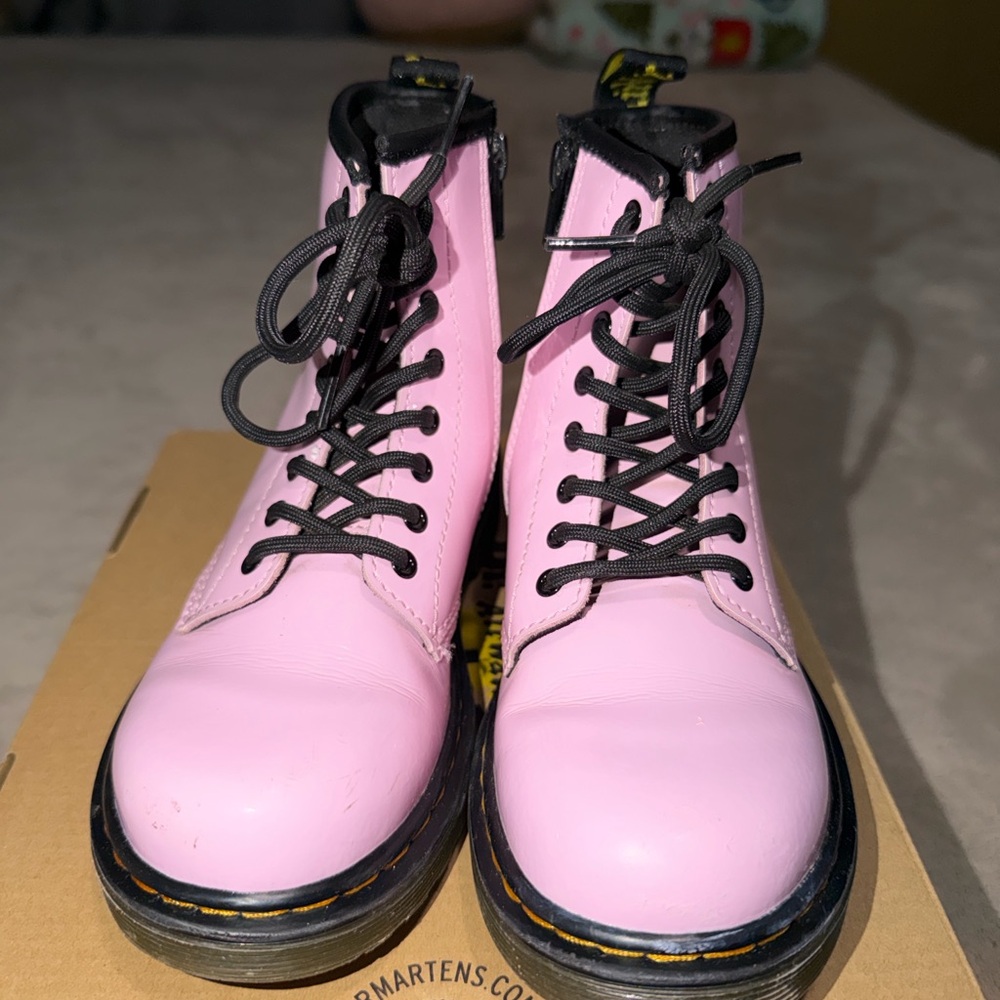 Dr. Martens Light Pink Combat Boots